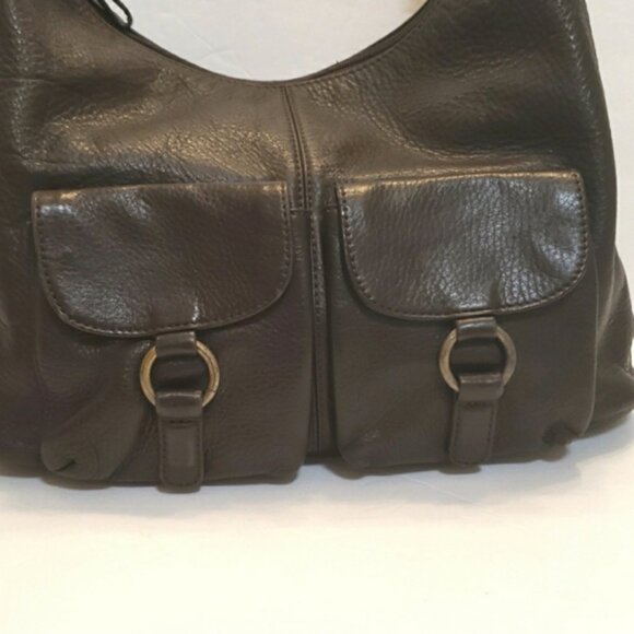 Hobo International Brown Leather Shoulder Hobo Bag - Picture 3 of 16